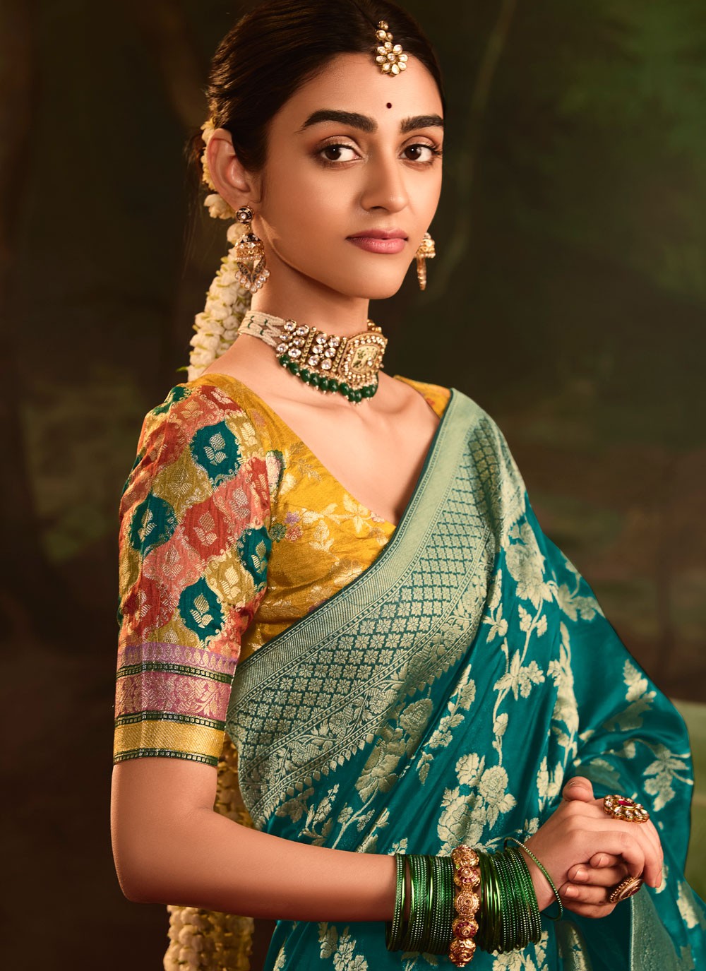 Weaving Zari Pure Dola Saree - S12085