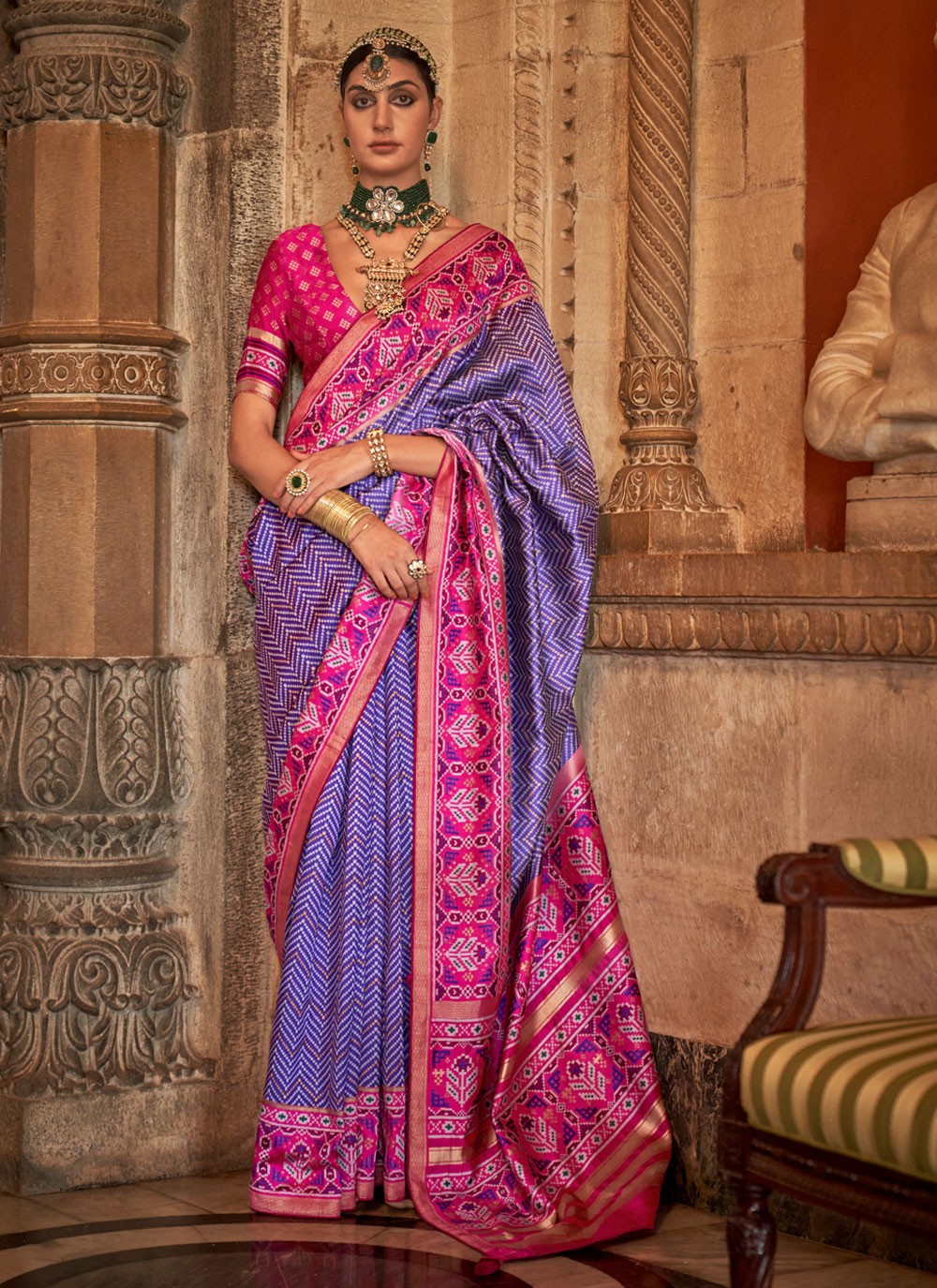 Classic Weaving Zari Banarasi Silk Saree - S3956