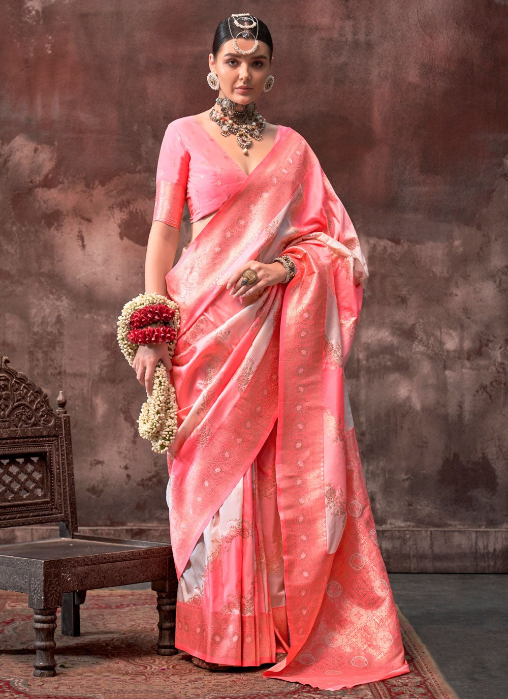Designer Weaving Zari Handloom Silk Saree - S7637