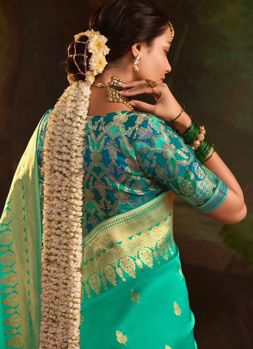 Weaving Zari Pure Dola Saree - S12085