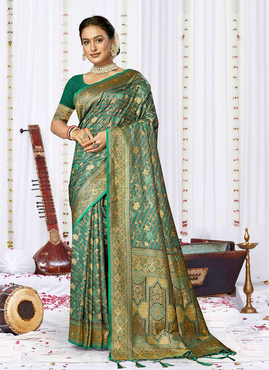 Traditional Weaving Zari Satin Silk Saree - S7978