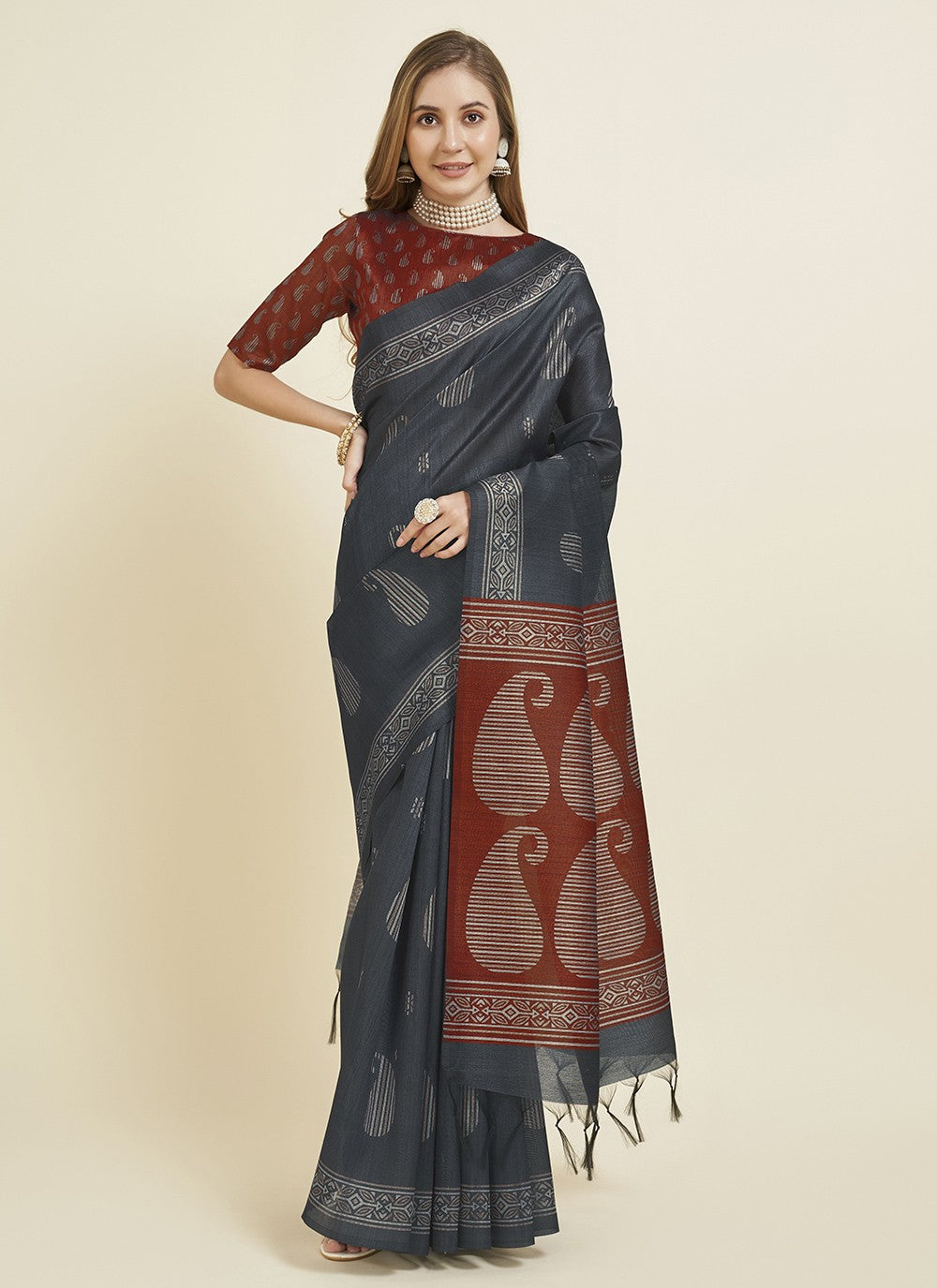 Casual Weaving Zari Silk Saree - S5547