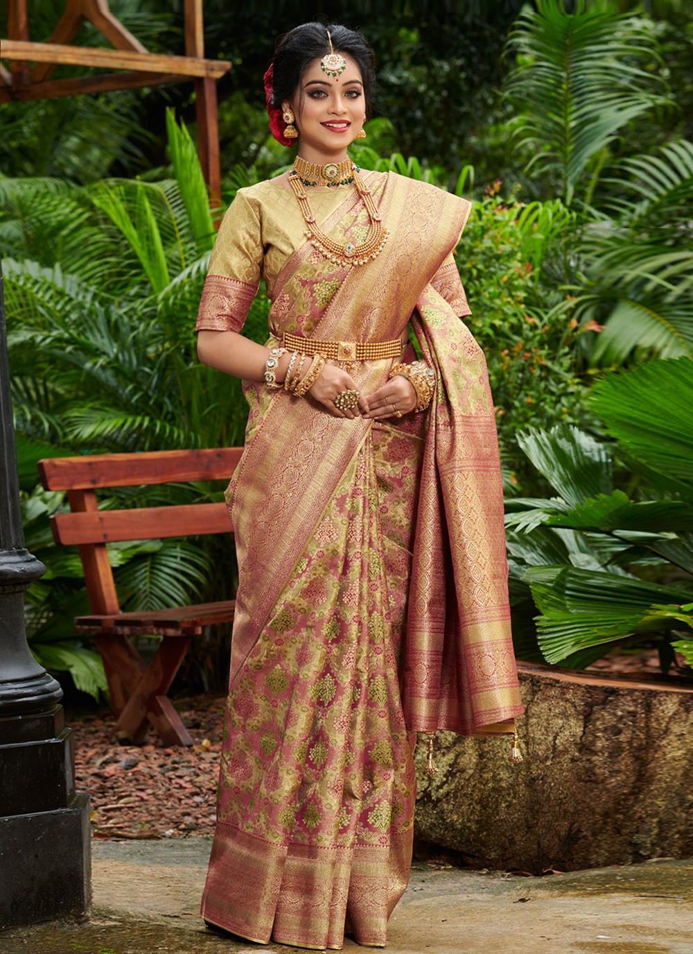 Traditional Weaving Zari Silk Saree - S3497