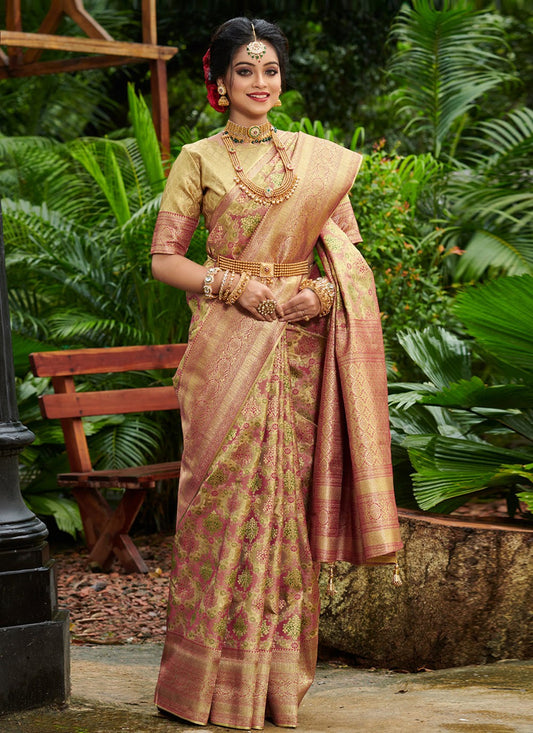 Traditional Weaving Zari Silk Saree - S3497