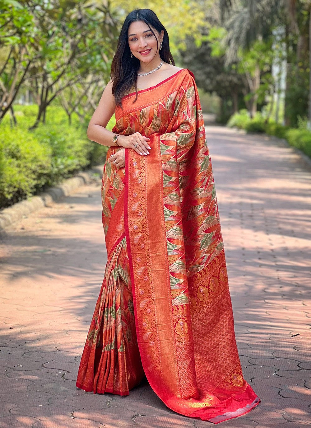 Traditional Weaving Zari Silk Saree - S6365
