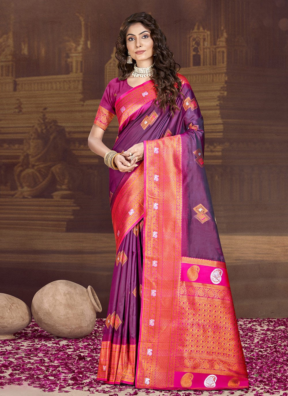 Classic Weaving Zari Silk Saree - S9990