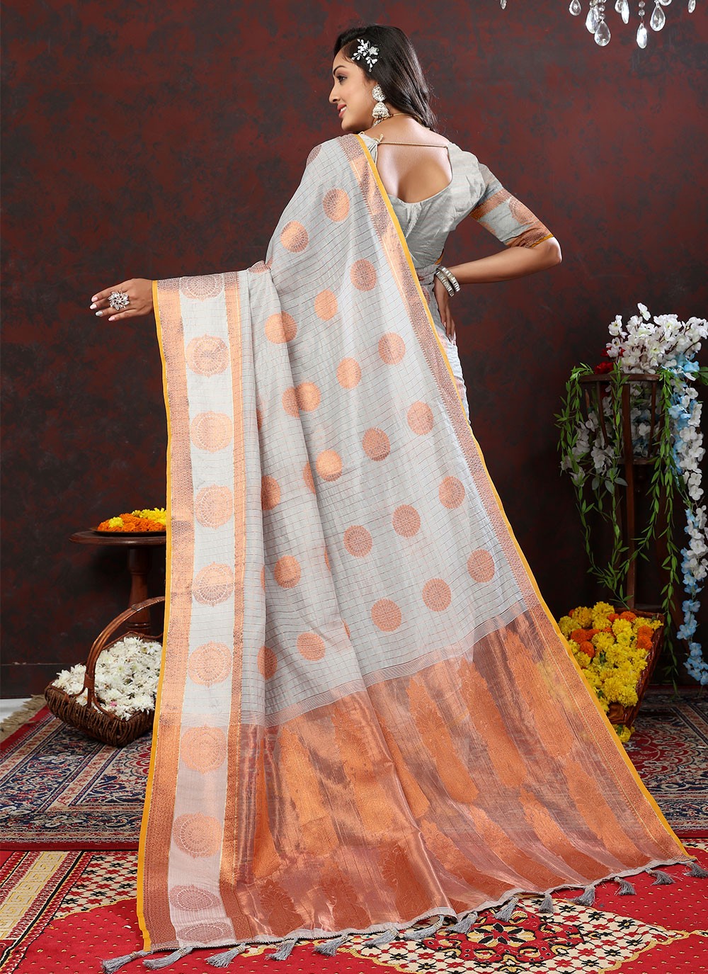 Trendy Weaving Zari Soft Cotton Saree - S4940