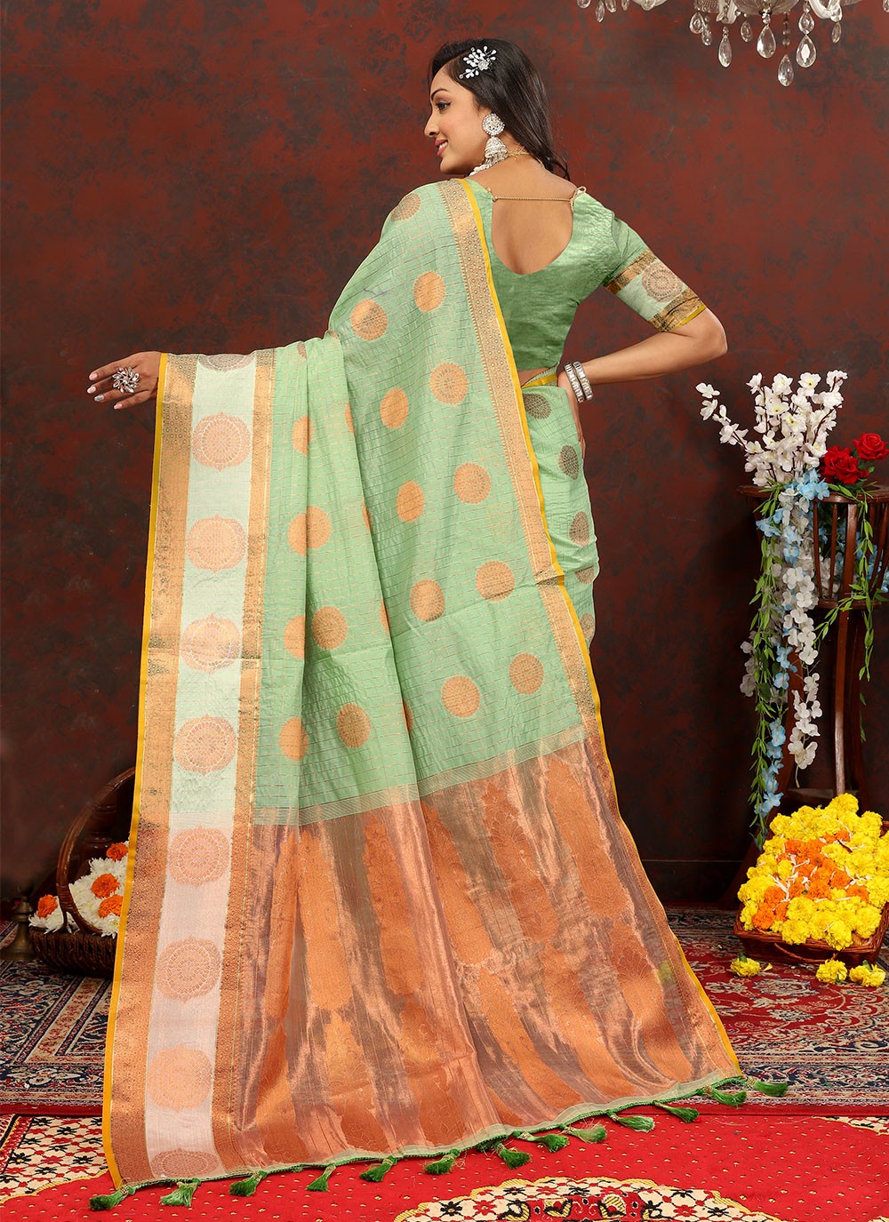 Trendy Weaving Zari Soft Cotton Saree - S4940