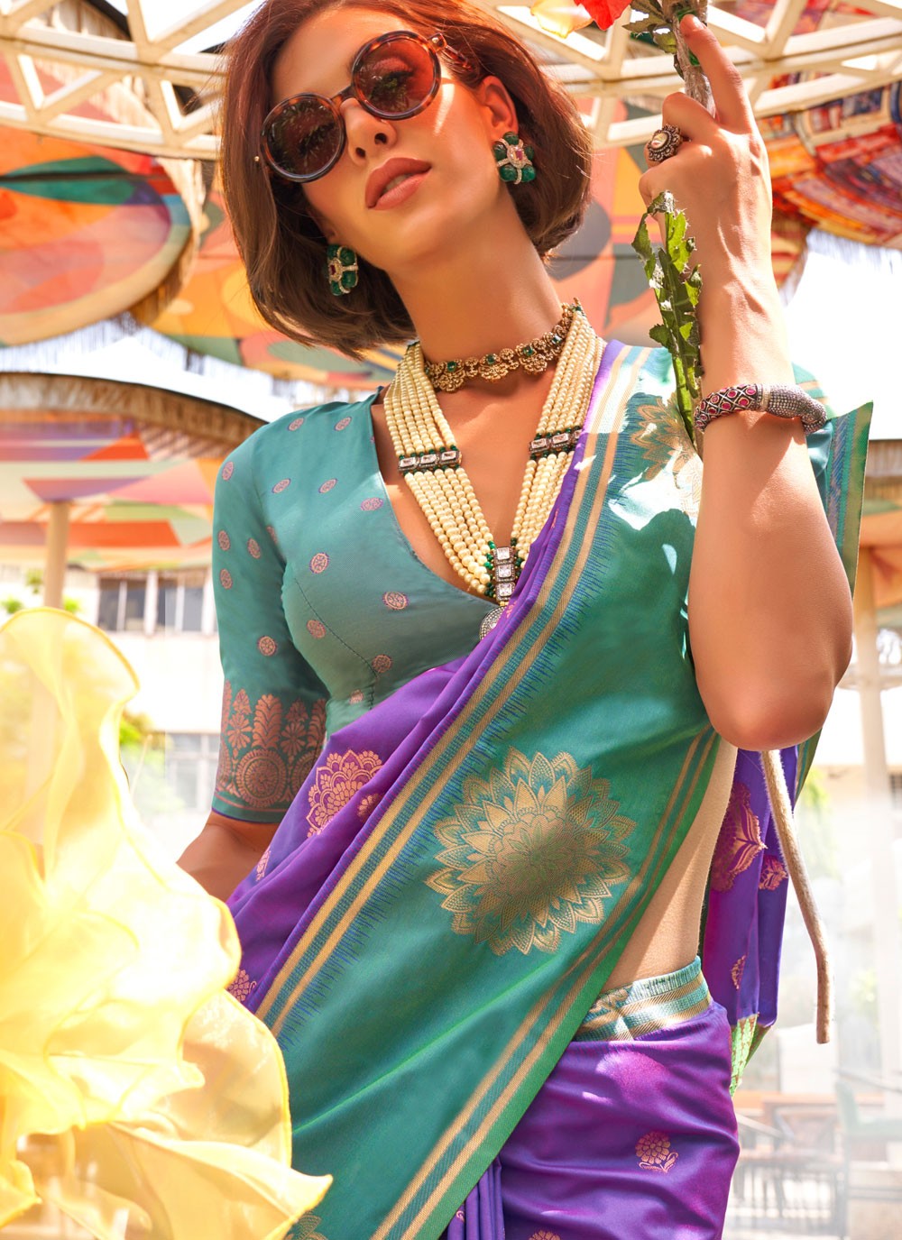 Classic Weaving Zari Katan Silk Saree - S7749
