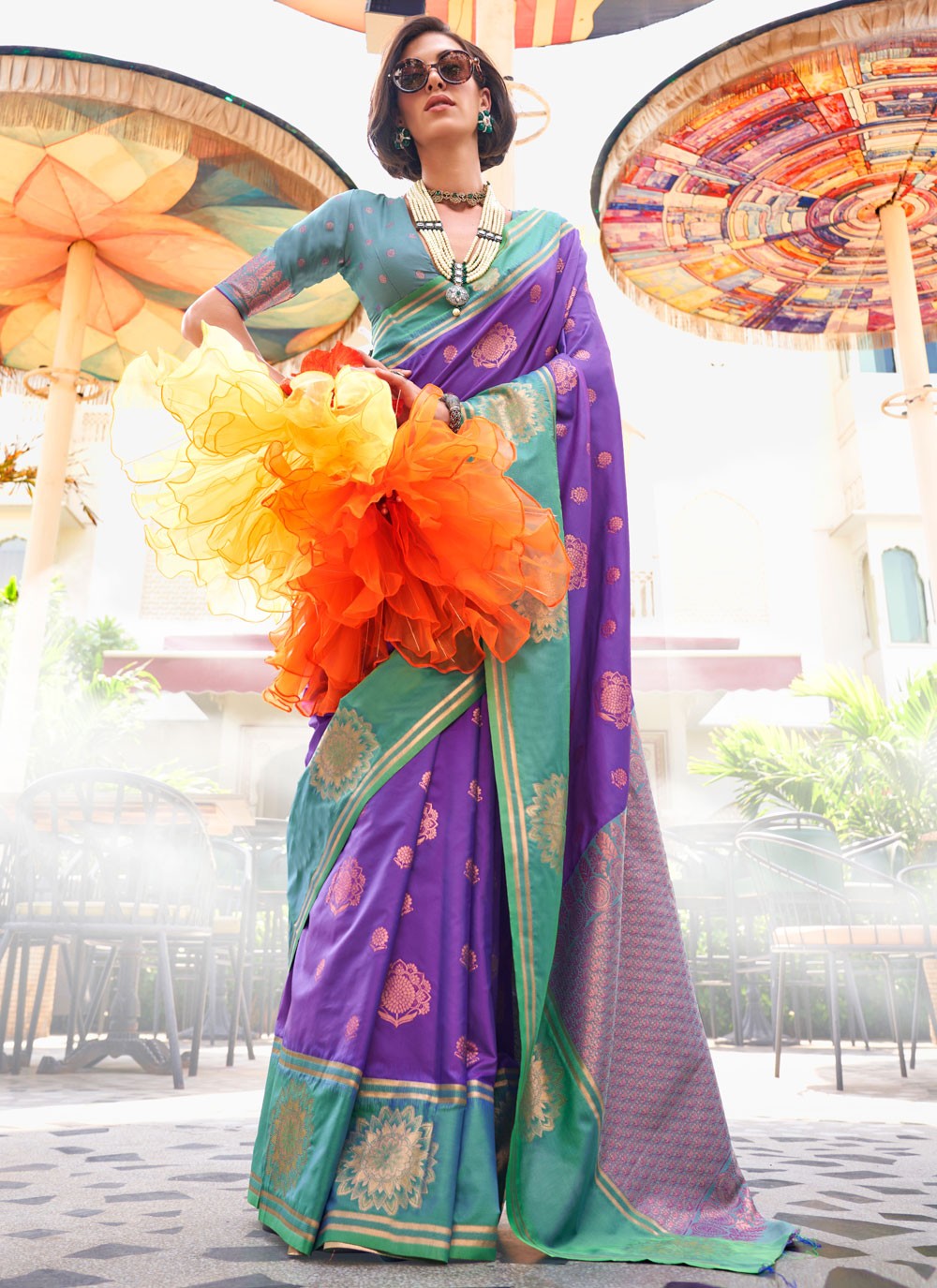 Classic Weaving Zari Katan Silk Saree - S7749