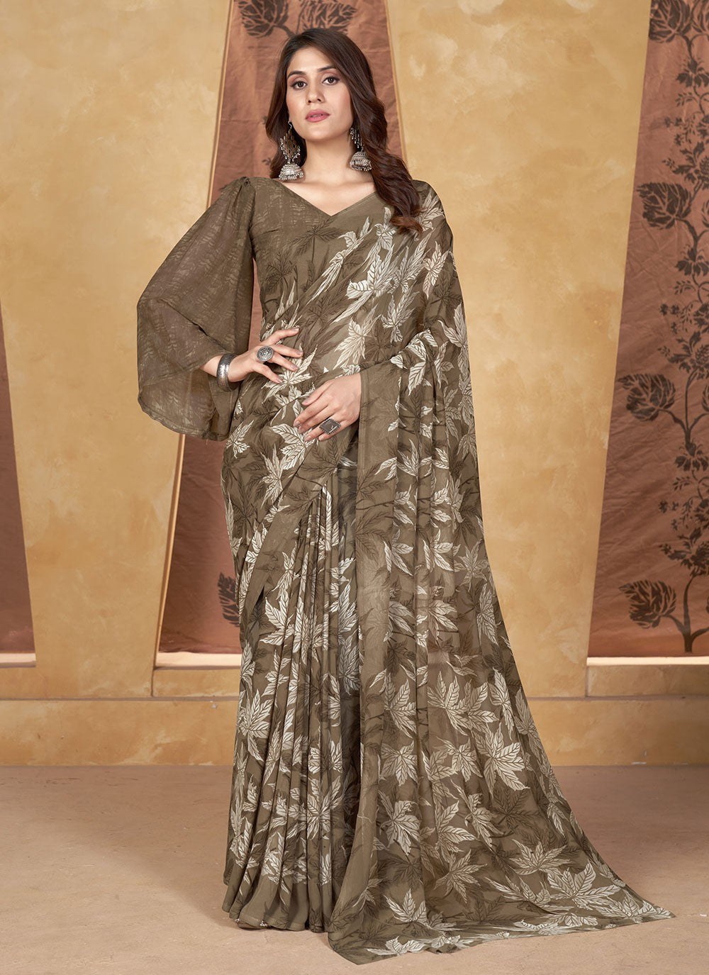 Classic Printed Weight Less Saree - S6268