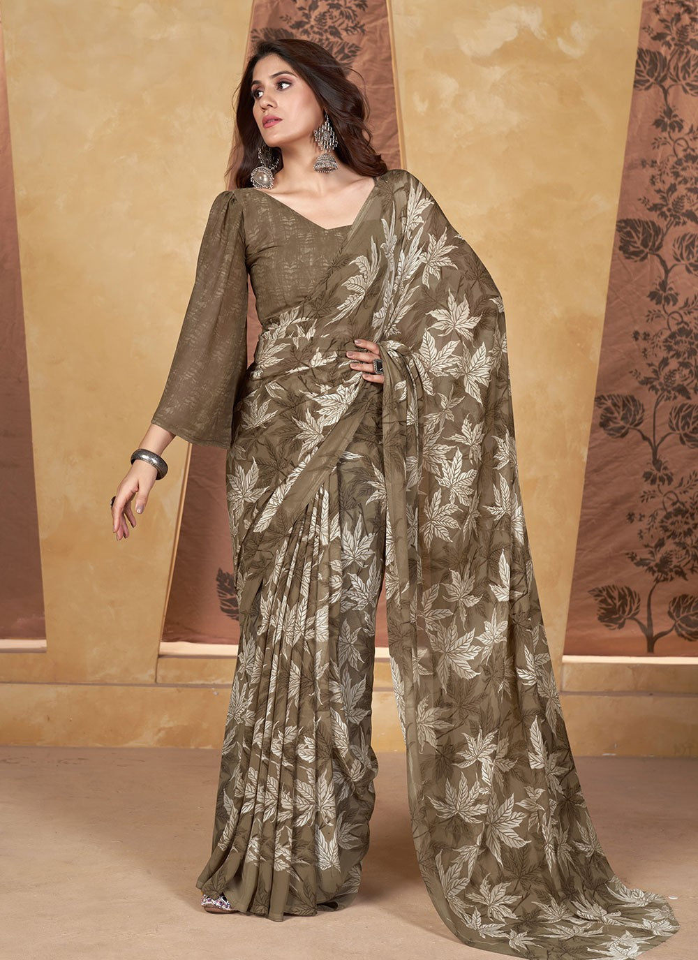 Classic Printed Weight Less Saree - S6268