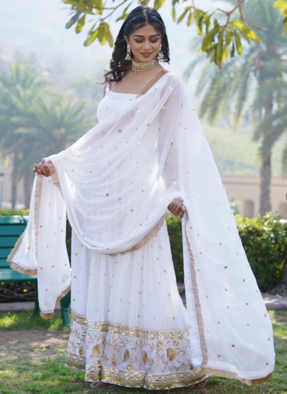 Faux Georgette Gown - G1383