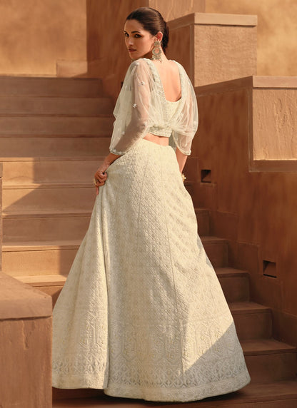 Embroidered Georgette Readymade Lehenga Choli - L2391
