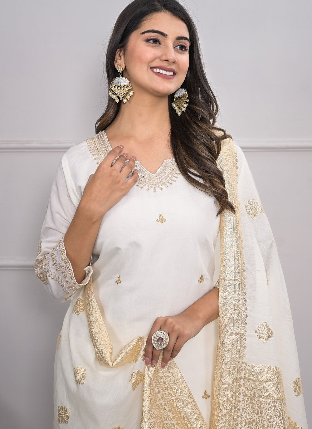 Silk, Viscose Salwar Suit - T3991