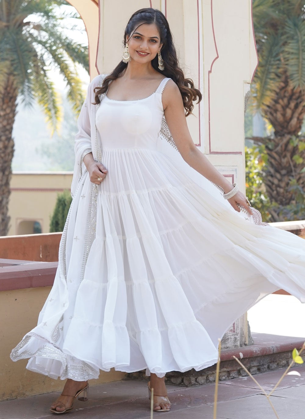 Faux Georgette Gown - G1345