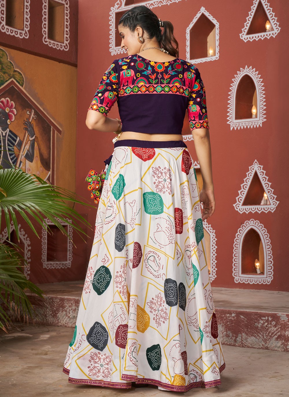 Lace Poly Silk Readymade Lehenga Choli - L2388