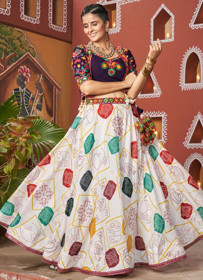 Lace Poly Silk Readymade Lehenga Choli - L2388
