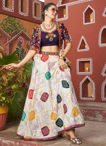 Lace Poly Silk Readymade Lehenga Choli - L2388