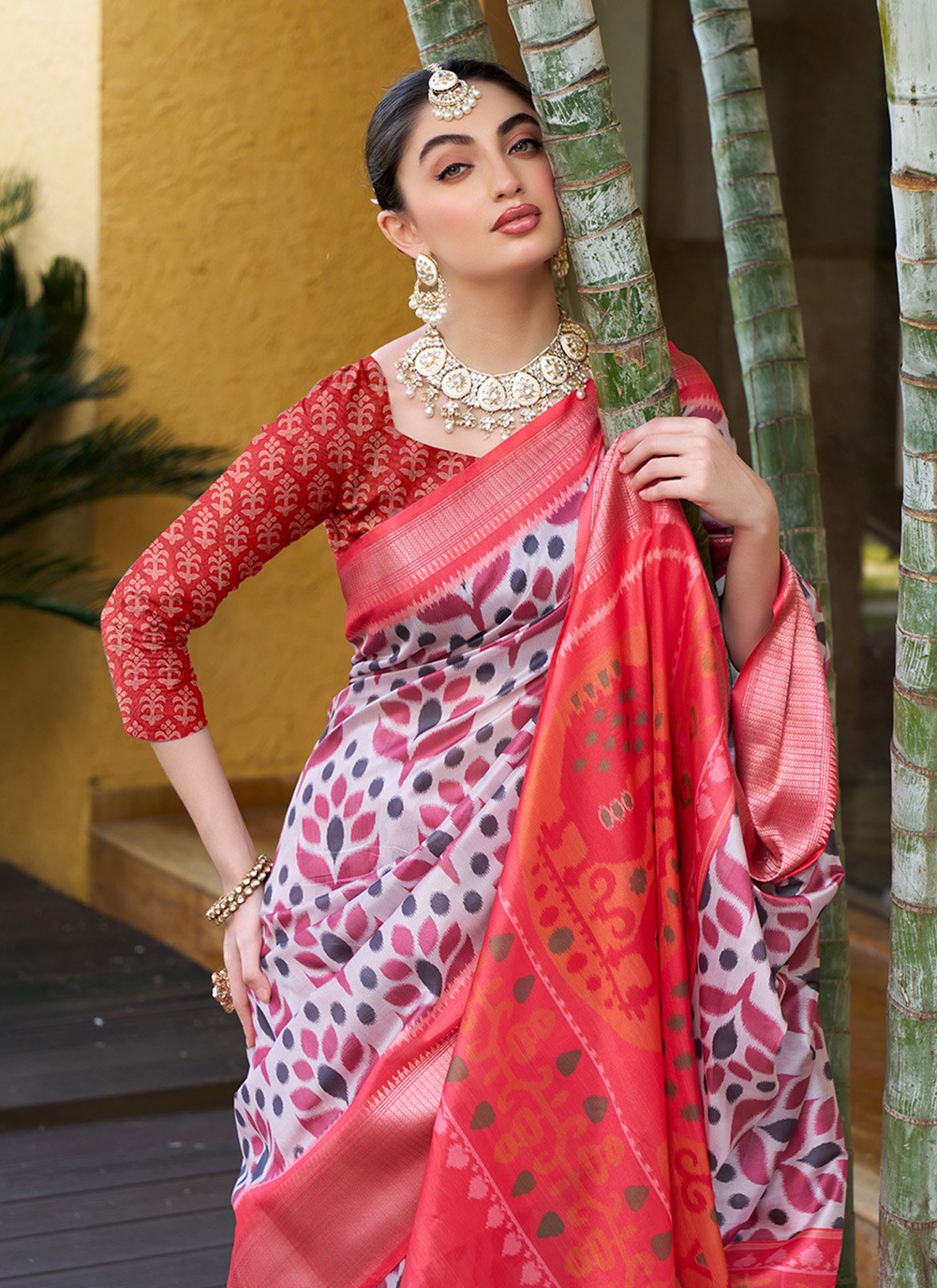 Digital Print, Woven Pure Crepe Saree - S11791
