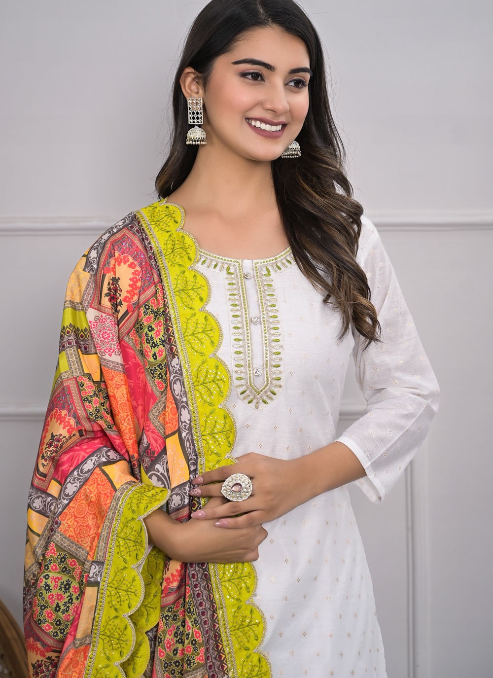Silk, Viscose Salwar Suit - T3991