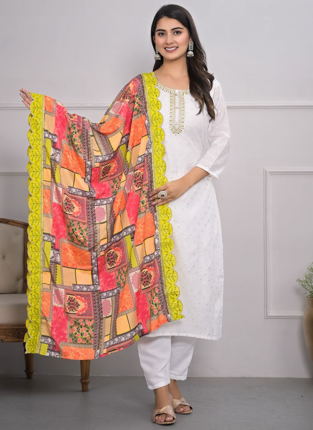 Silk, Viscose Salwar Suit - T3991