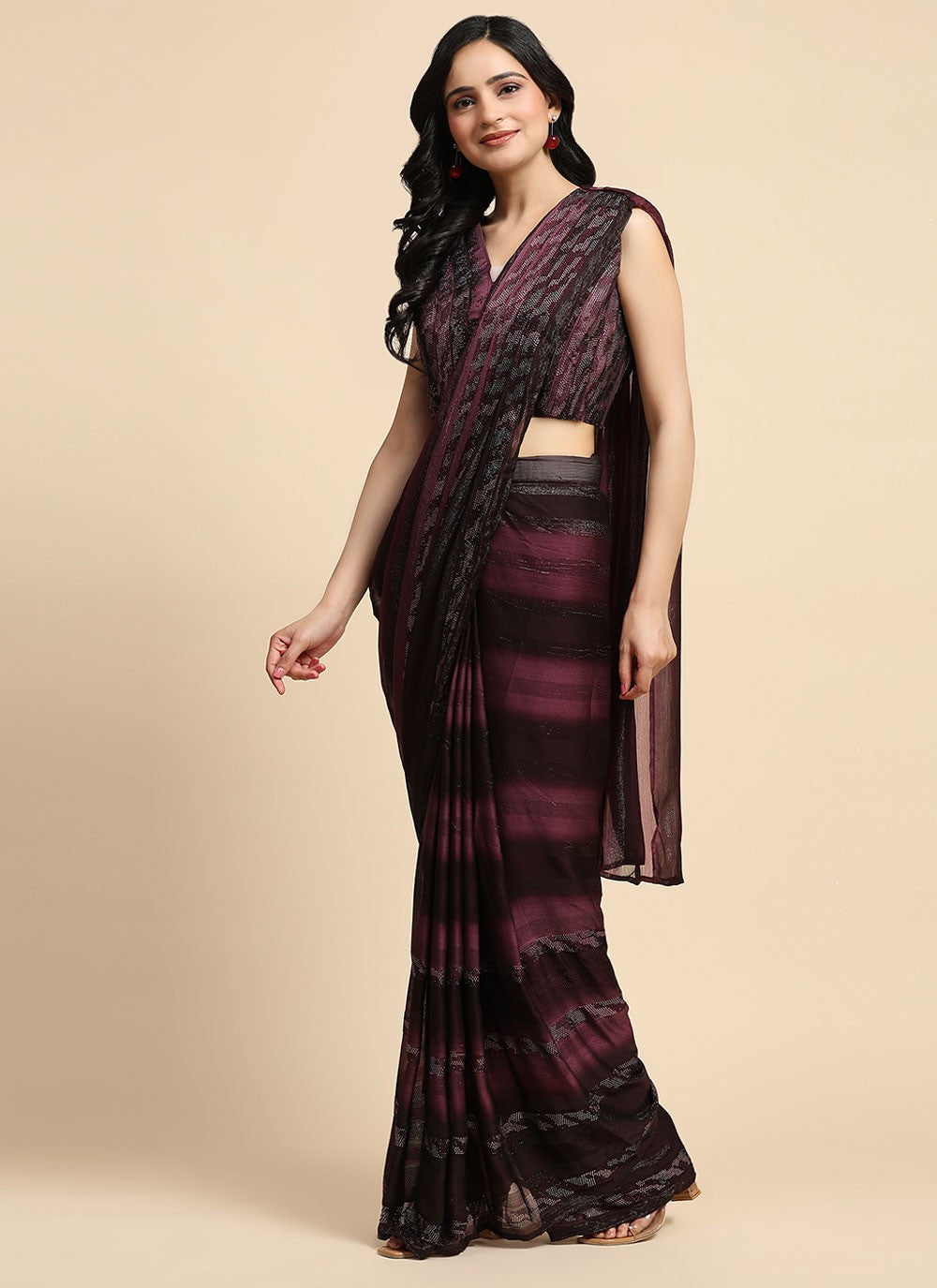 Classic Stones Satin Silk Saree - S7063