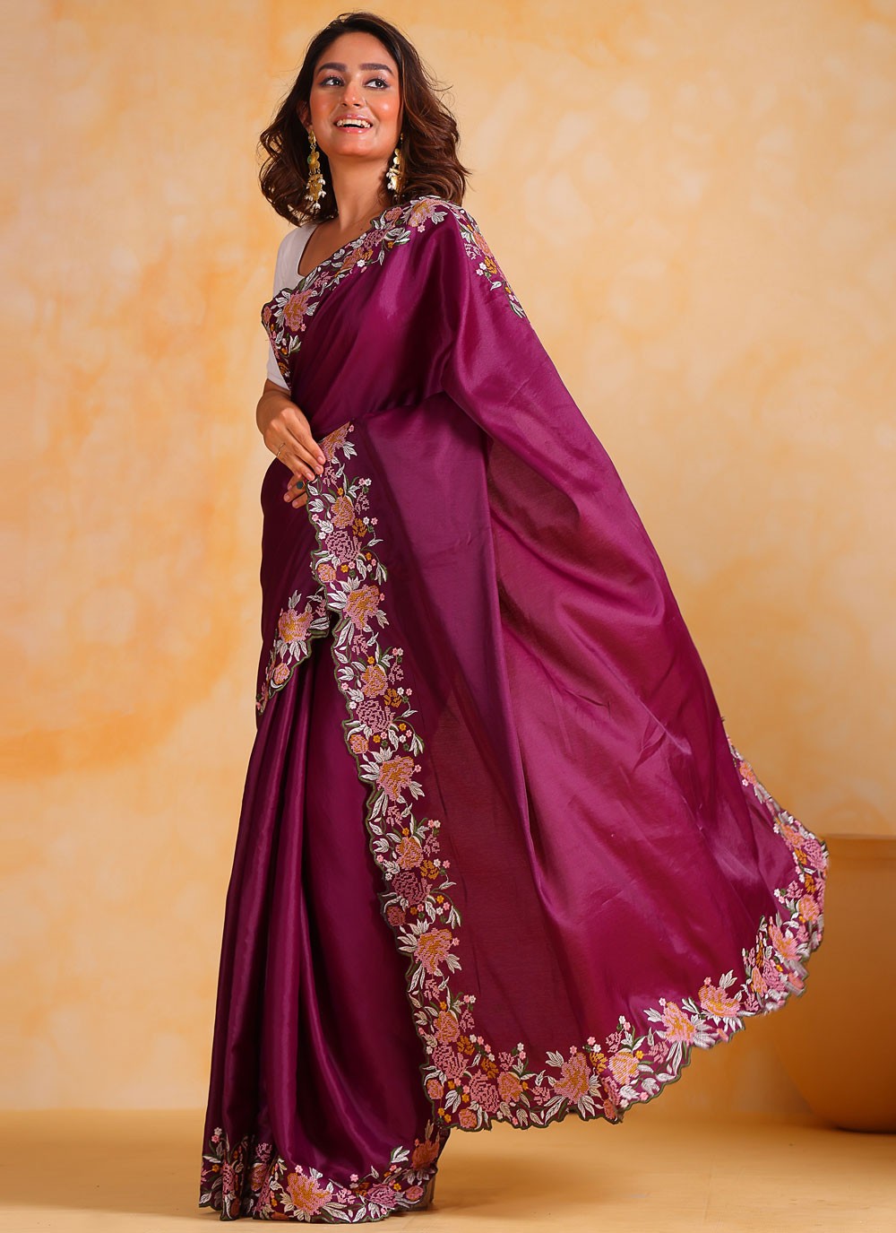 Classic Border Work Tussar Silk Saree - S6488