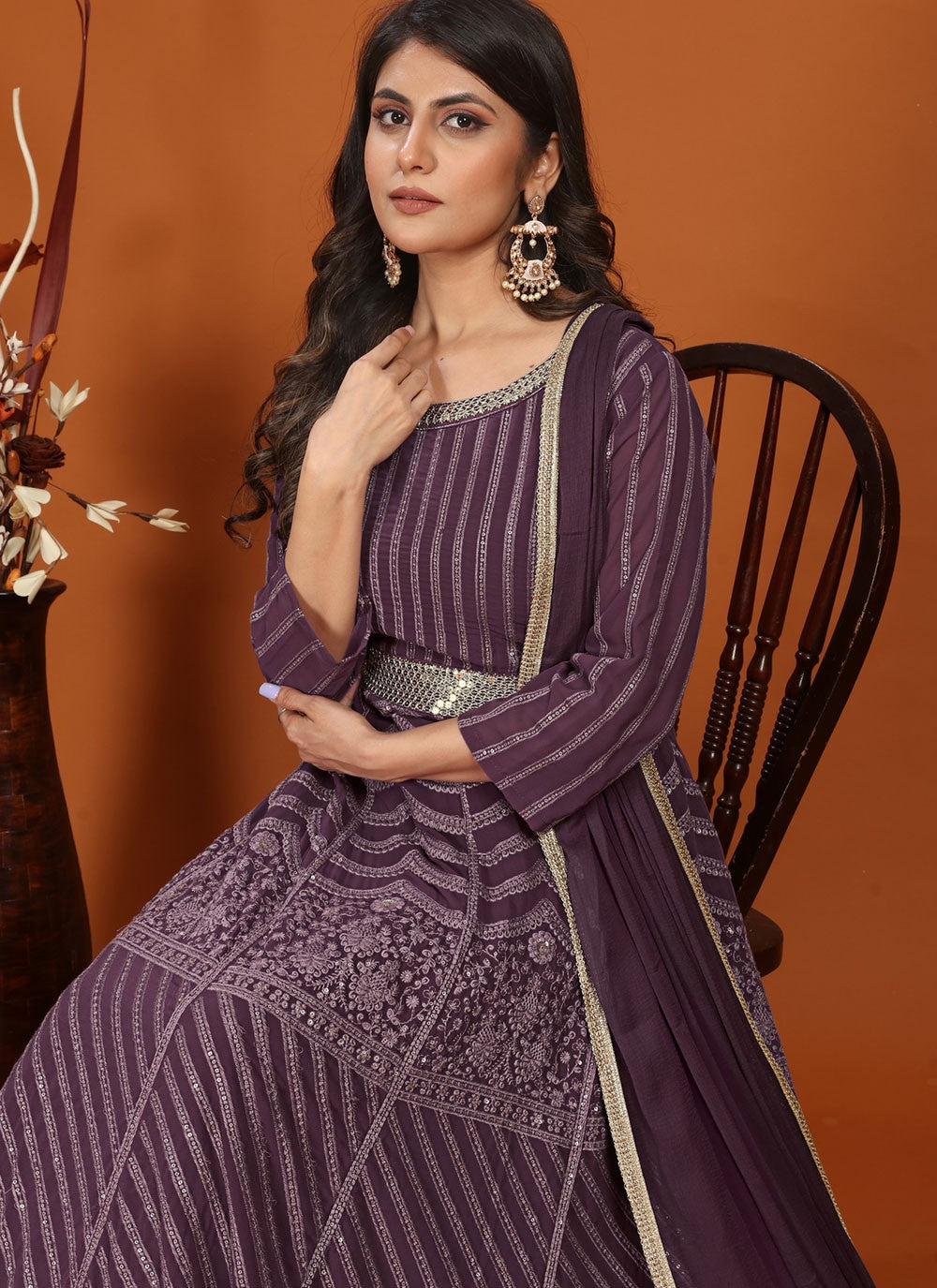 Faux Georgette Gown - G1441