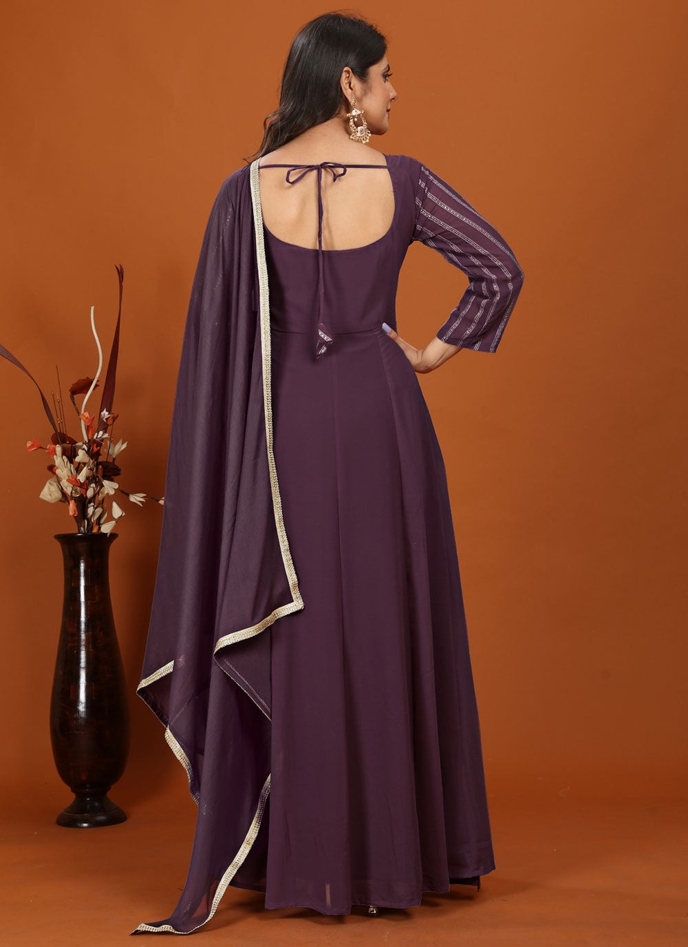 Faux Georgette Gown - G1441