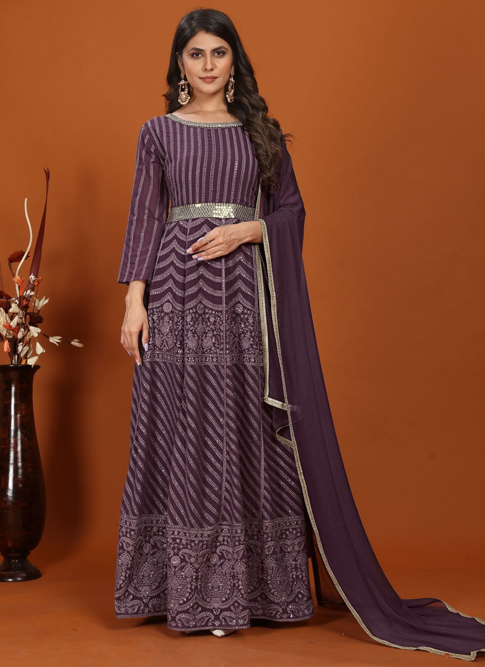 Faux Georgette Gown - G1441