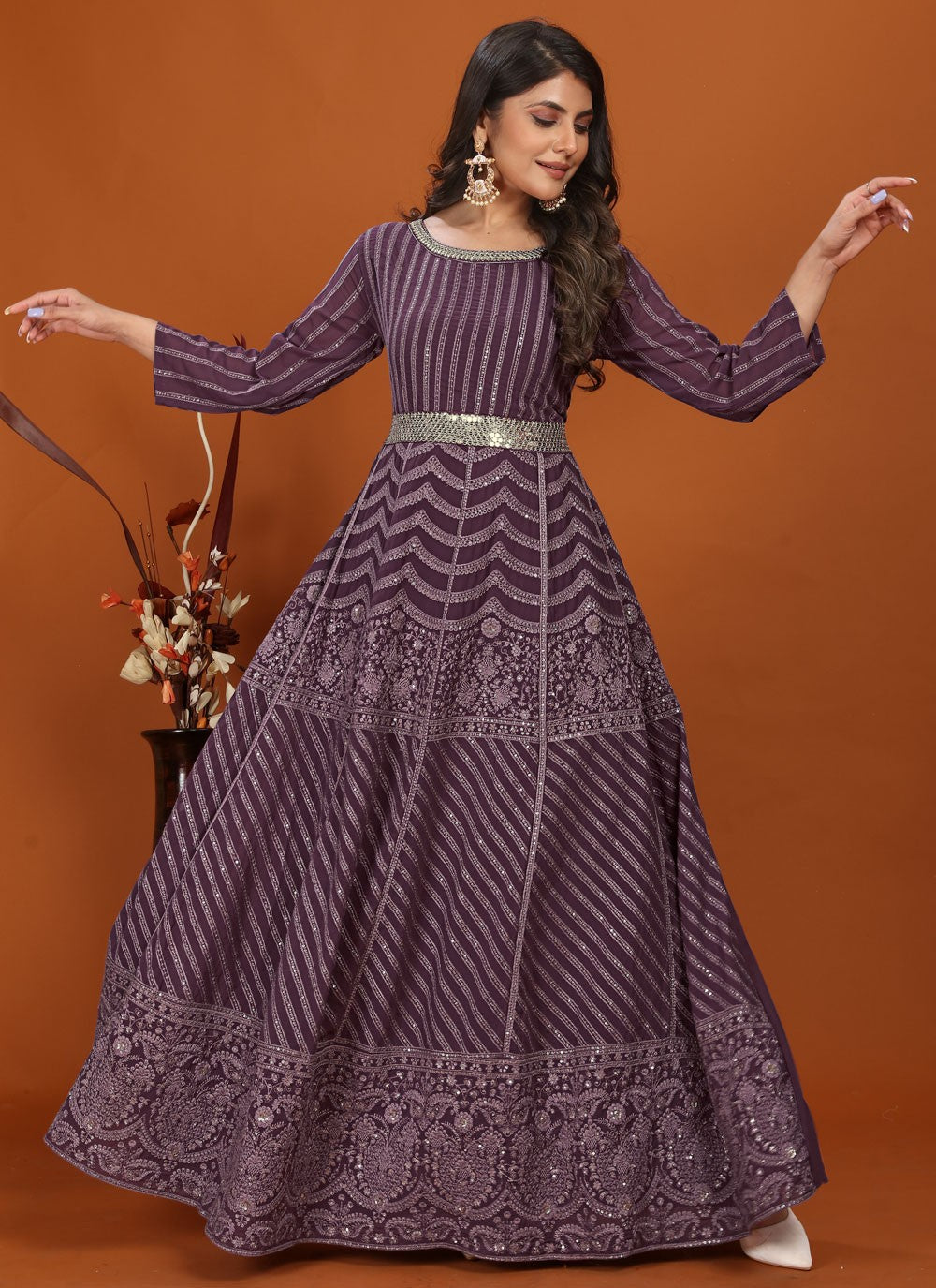 Faux Georgette Gown - G1441