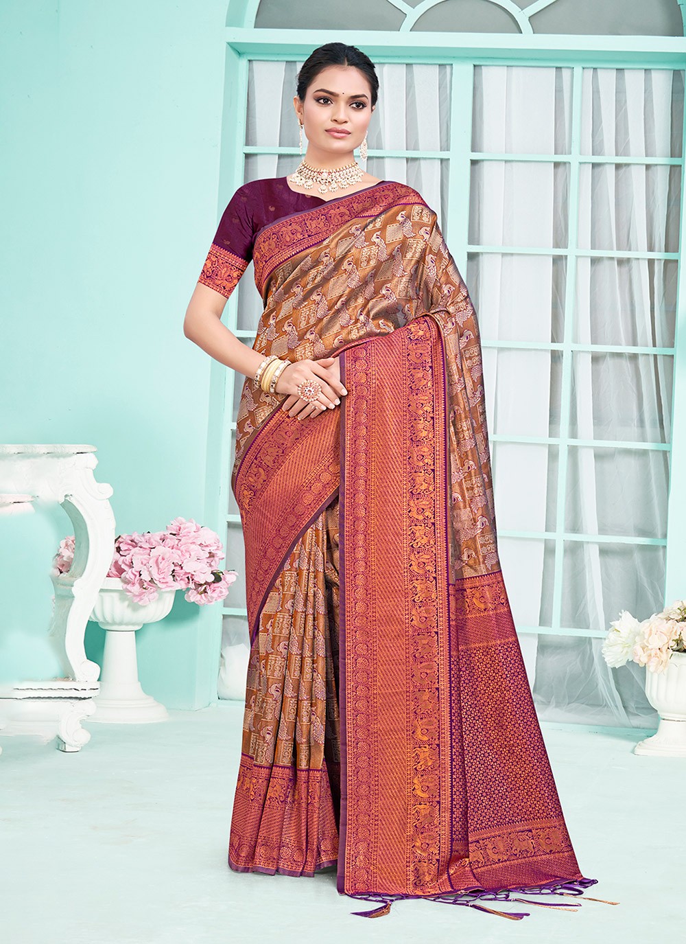 Classic Woven Silk Saree - S6605