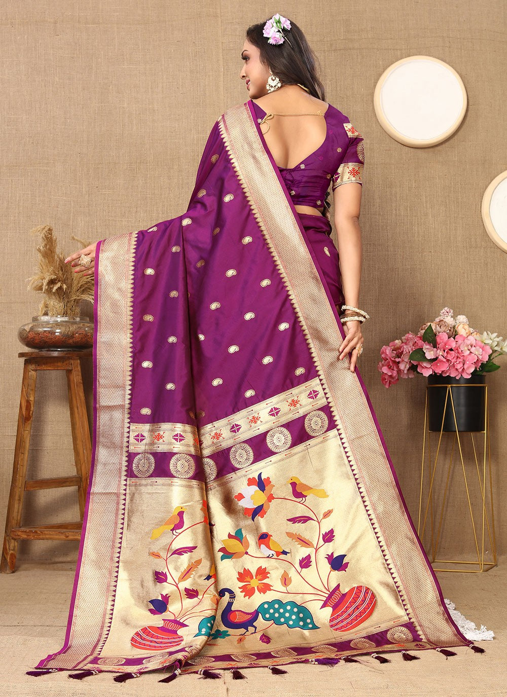 Classic Weaving Zari Silk Saree - S6196