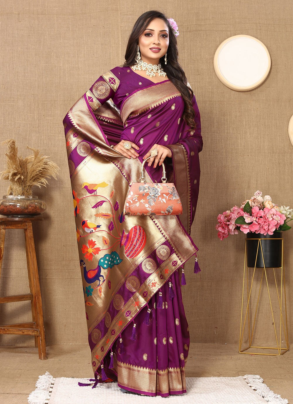 Classic Weaving Zari Silk Saree - S6196