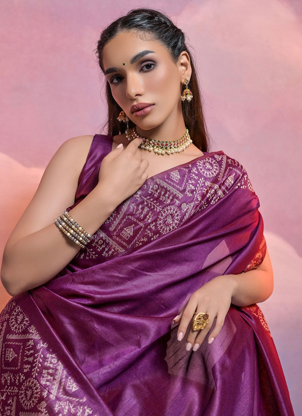 Classic Woven Handloom Silk Saree - S5715