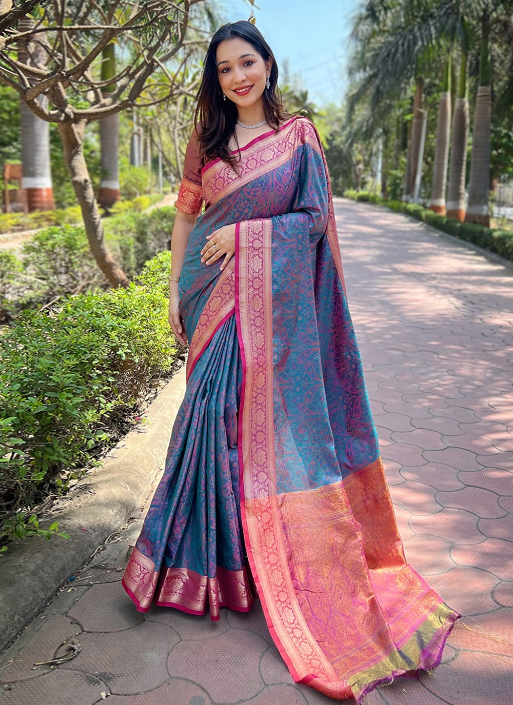 Classic Woven Silk Saree - S7845