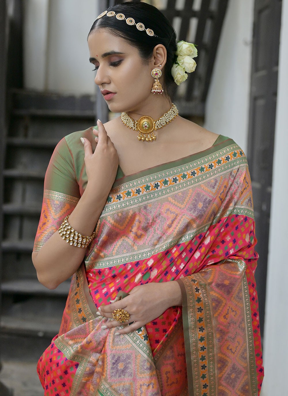 Contemporary Woven Paithni, Silk Saree - S6517