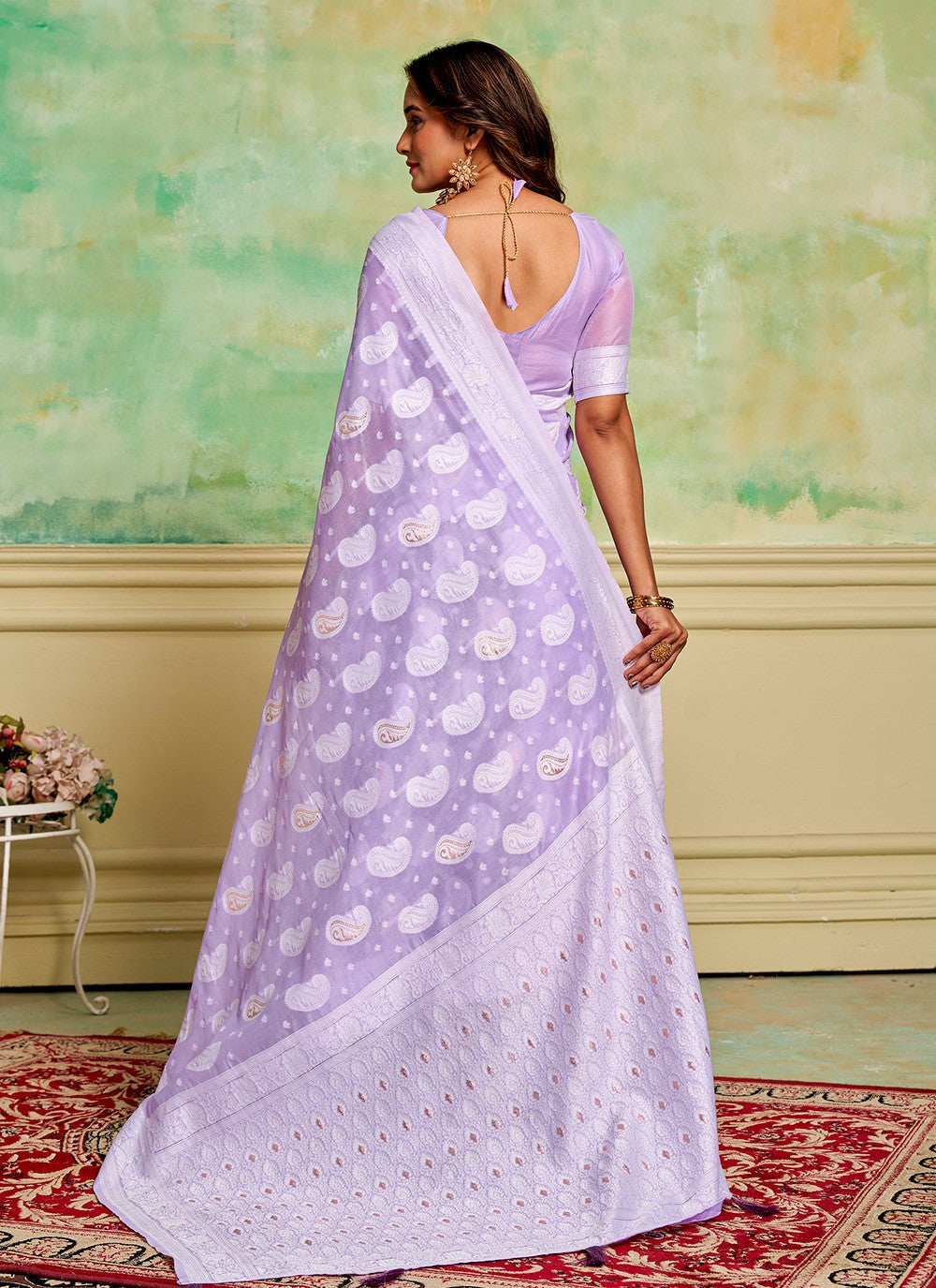 Woven Cotton Saree - S11881