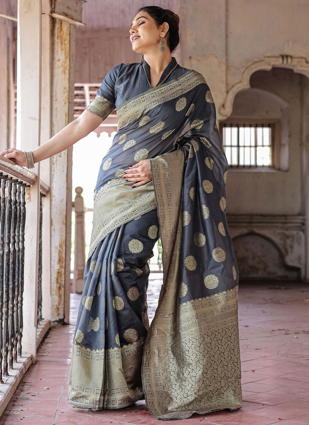 Classic Woven Chanderi Silk Saree - S7288