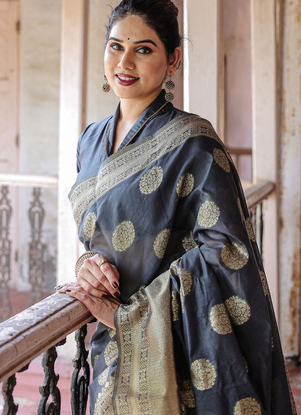 Classic Woven Chanderi Silk Saree - S7288