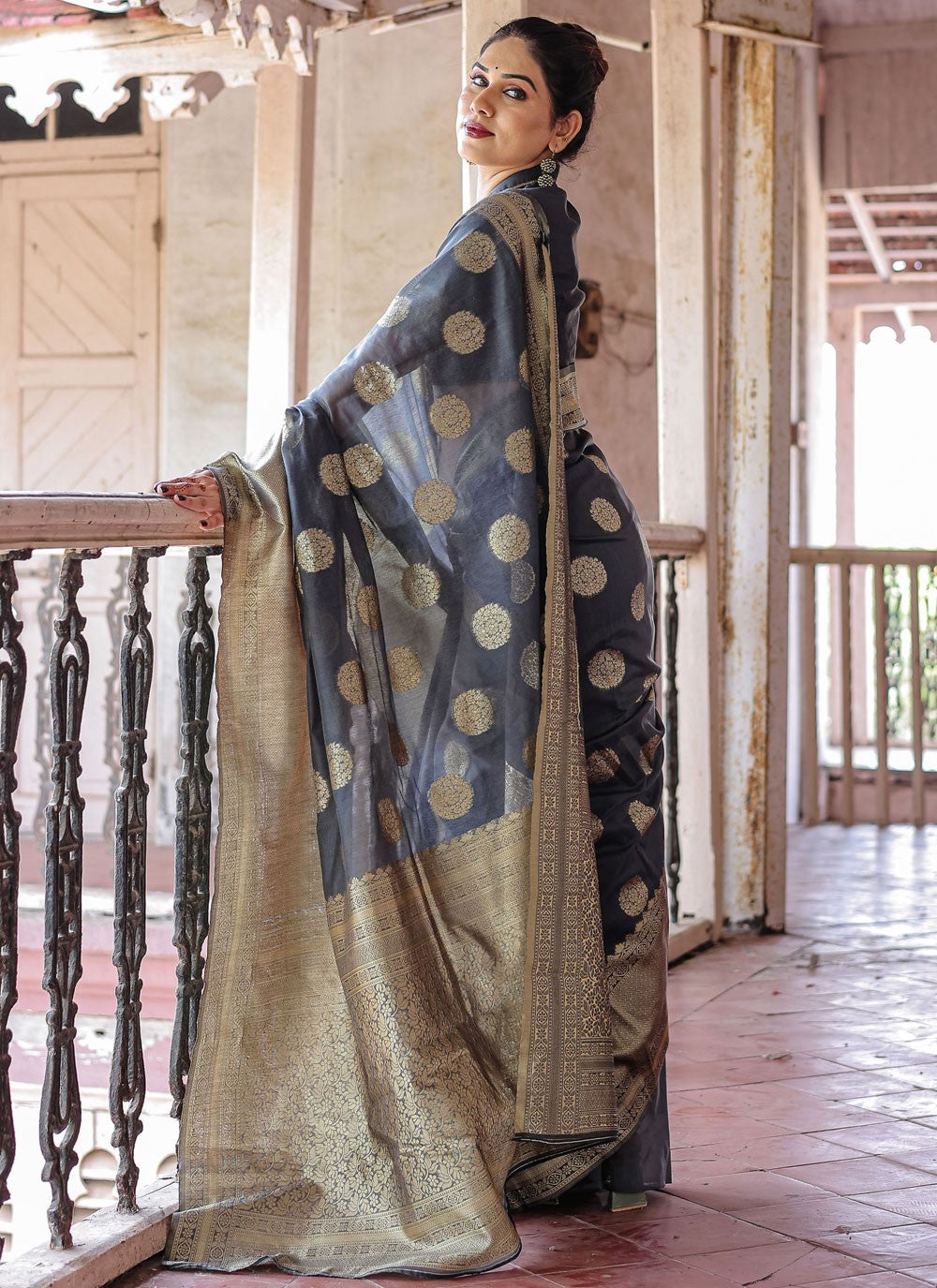 Classic Woven Chanderi Silk Saree - S7288