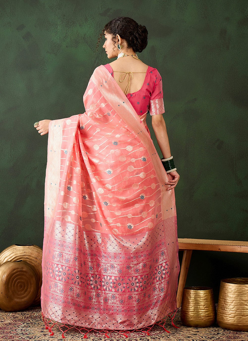 Classic Woven Cotton Saree - S8324