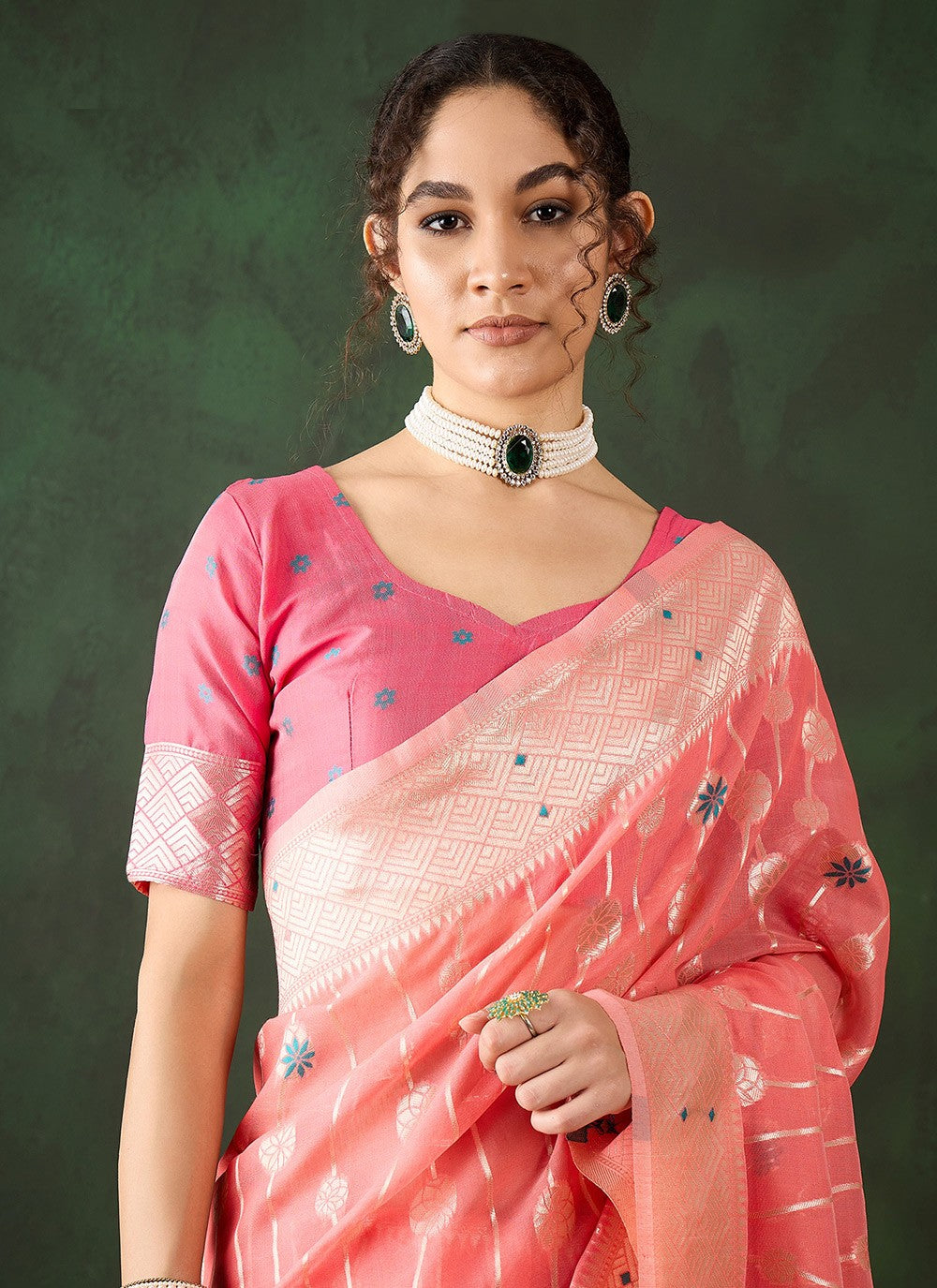 Classic Woven Cotton Saree - S8324