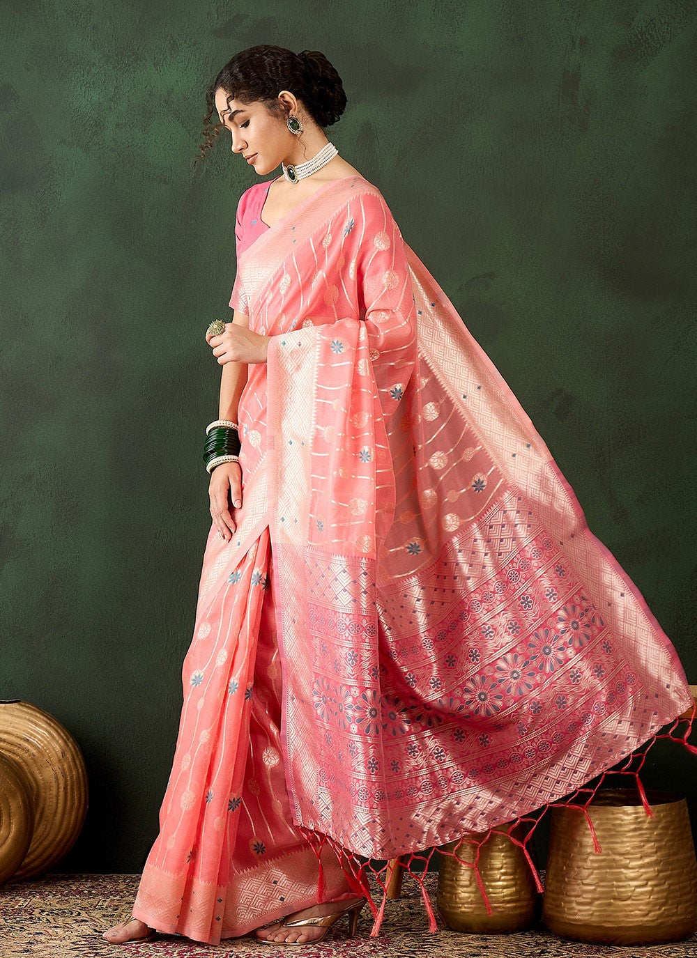 Classic Woven Cotton Saree - S8324