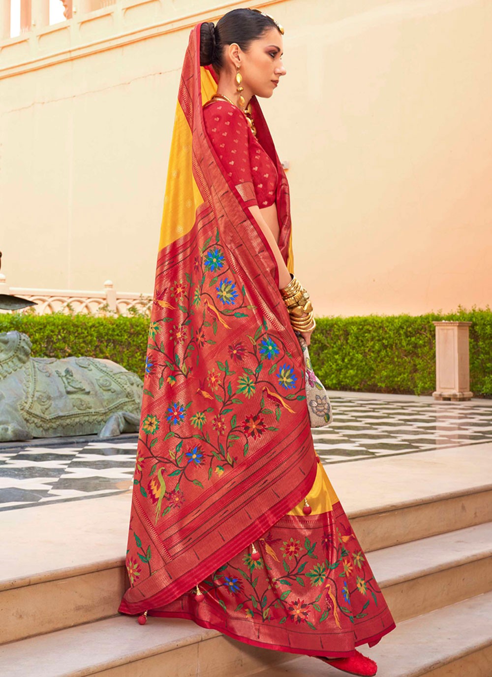 Casual Woven Silk Saree - S6088