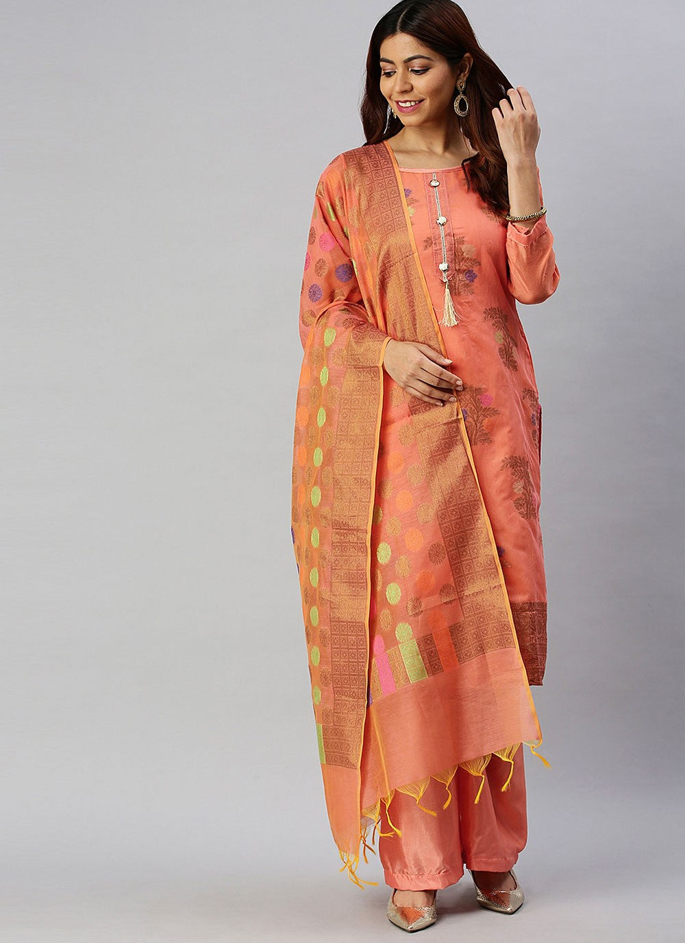 Banarasi Silk Salwar Suit - T177