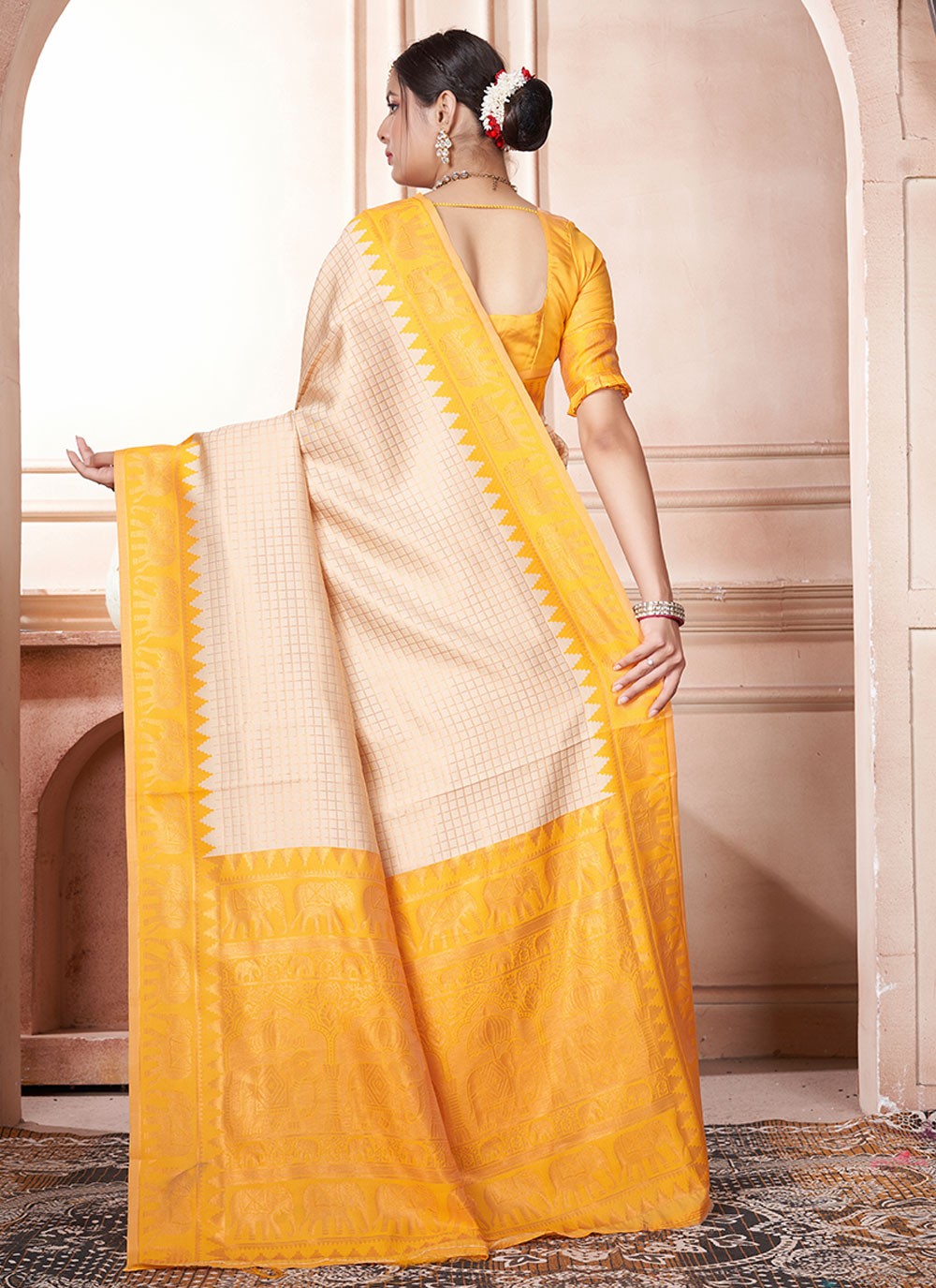 Contemporary Woven Kanjivaram Silk Saree - S6426