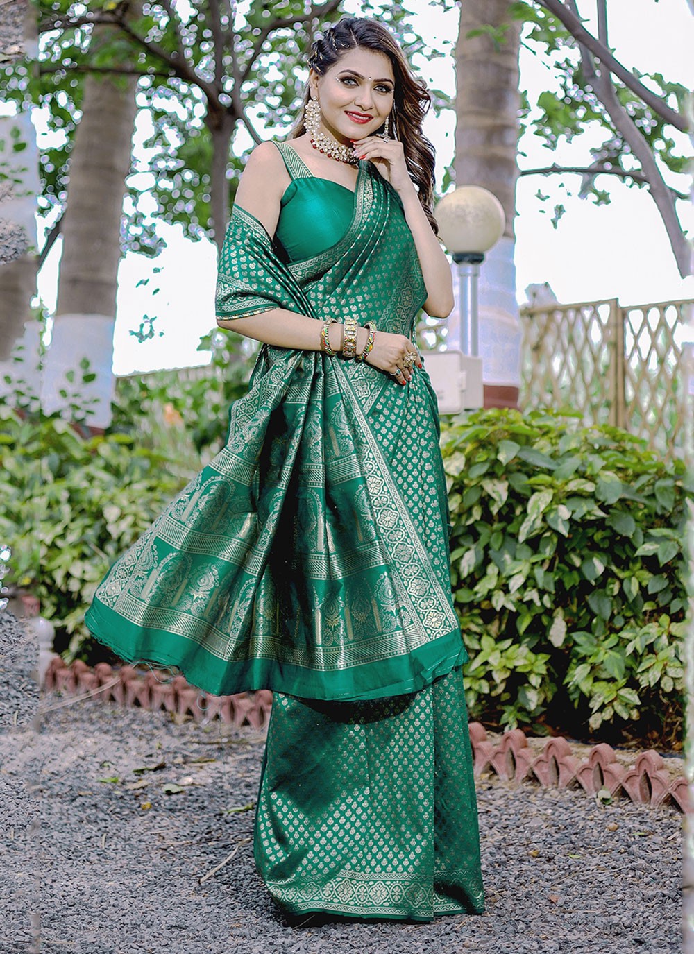 Classic Woven Banarasi Silk Saree - S6034