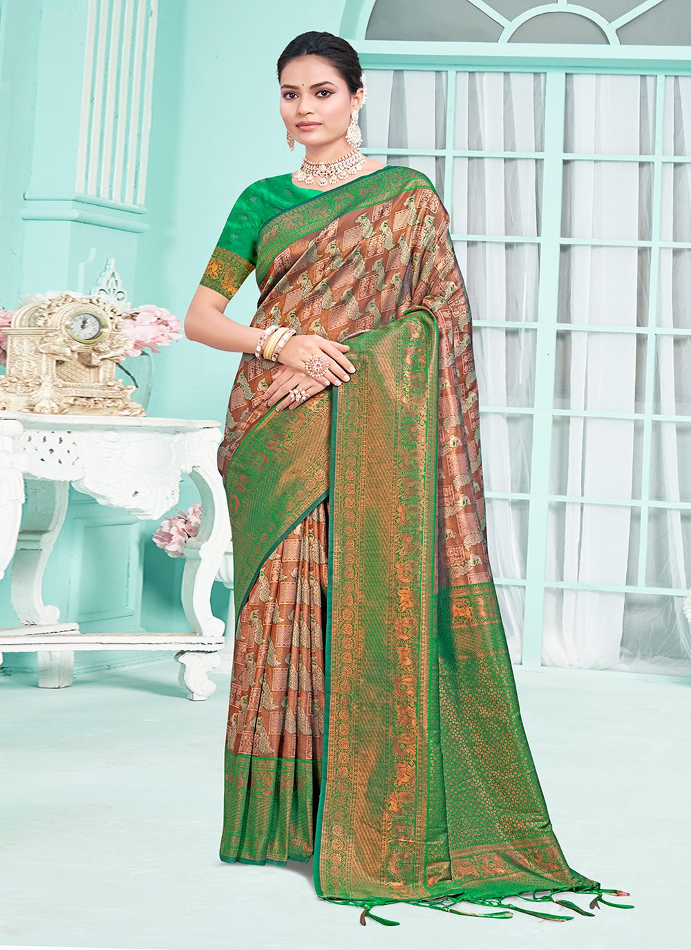 Classic Woven Silk Saree - S6605